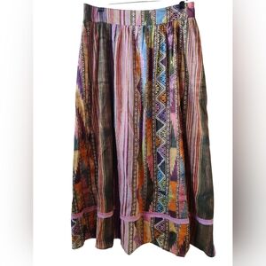 NWT Anthropologie L RO'S GARDEN Jordy Argentina Maxi Skirt Boho Chic Hippy
